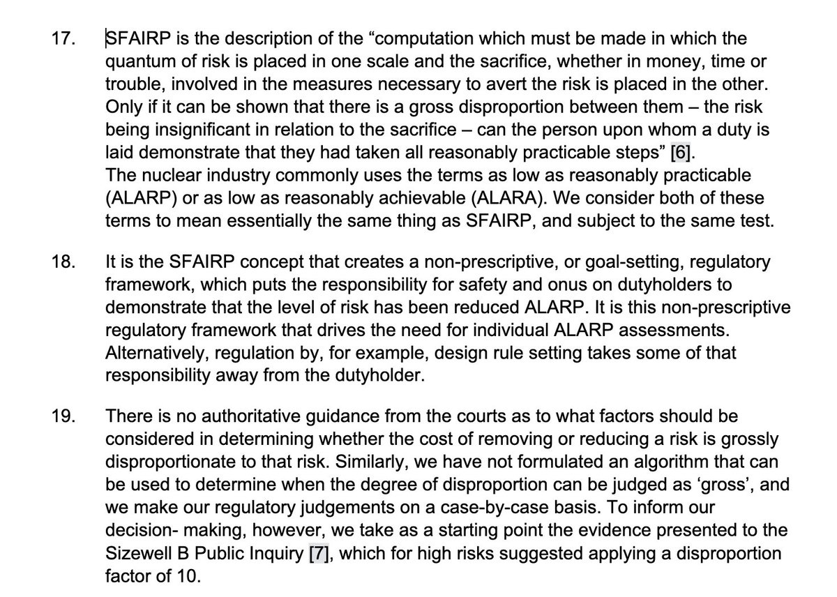 Sam Dumitriu (@sam_dumitriu) on Twitter photo Many British nuclear safety regulations have costs far in excess of their benefits.
How do I know this?
The Office for Nuclear Regulation's own words. Many British nuclear safety regulations have costs far in excess of their benefits.
How do I know this?
The Office for Nuclear Regulation's own words.