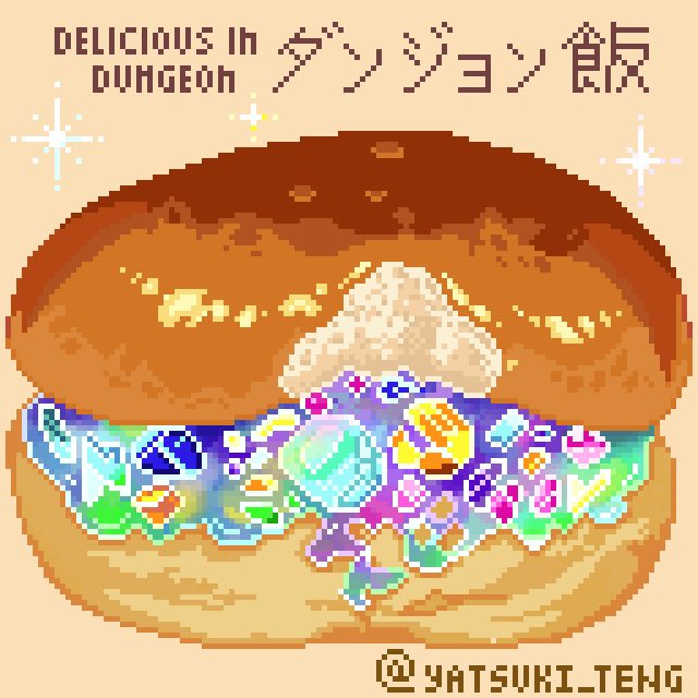 Yatsuki_teng's tweet photo. I don’t rmb when is the last time I drew pixelart. Recently I discovered this amazing pixel art app @pixquare_app and I love it.💕 I watched dungeonmeshi and decided to drew some fan art hehe
#pixelart #pixquare #dungeonmeshifanart #DeliciousinDungeon #ドット絵 #迷宮飯 https://t.co/uaZX8k5LHs