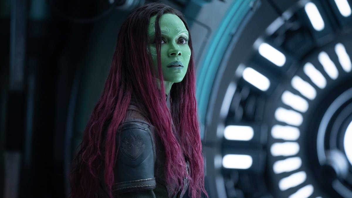 marvel_updat3s's tweet photo. Zoe Saldaña wants a brown girl to play Gamora in the MCU moving forward. 

"Let it be a brown girl to play Gamora. Give that opportunity to a woman of color and see what the new Gamora is going to bring to the table." https://t.co/Rw8OUsuFhg