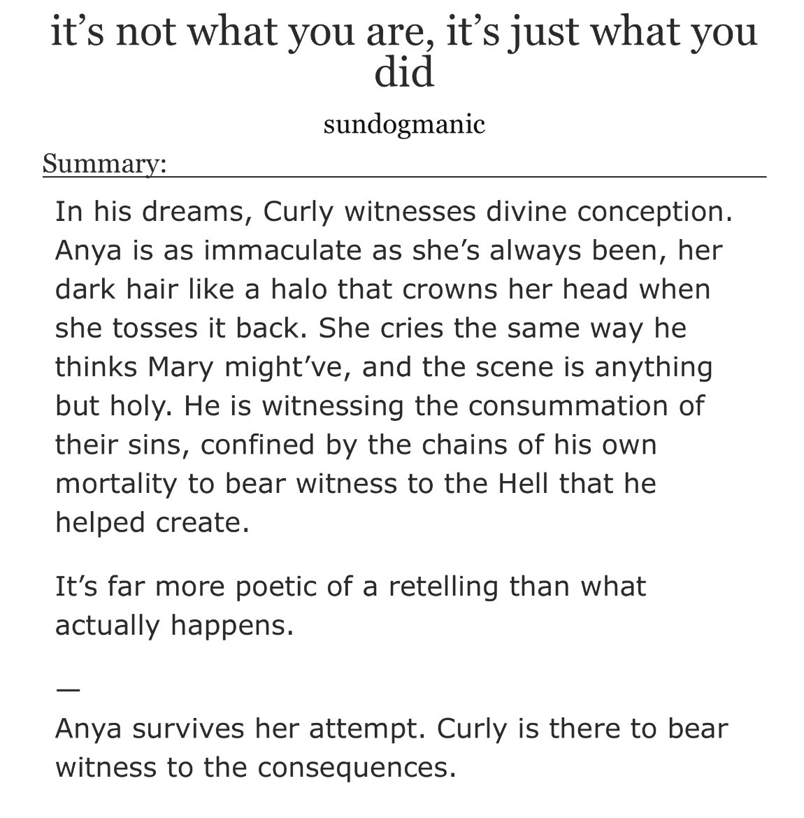 sundogmanic's tweet photo. Mouthwashing fic >:) Anya/Jimmy/Curly

it’s not what you are, it’s just what you did by sundogmanic - Mouthwashing (Video Game) https://t.co/fd1iZhDBO7 https://t.co/T8b3SqvFVe