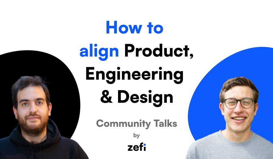 ZefiAI's tweet photo. 🤯 How do you align Engineering and Design teams around the Product? 🤯

Our Community Talks are back and tomorrow at 10 am we will discuss with Gil Pollak, Product Lead at ING Australia, how to find great problems to solve for your users. https://t.co/llVmfWAUCa