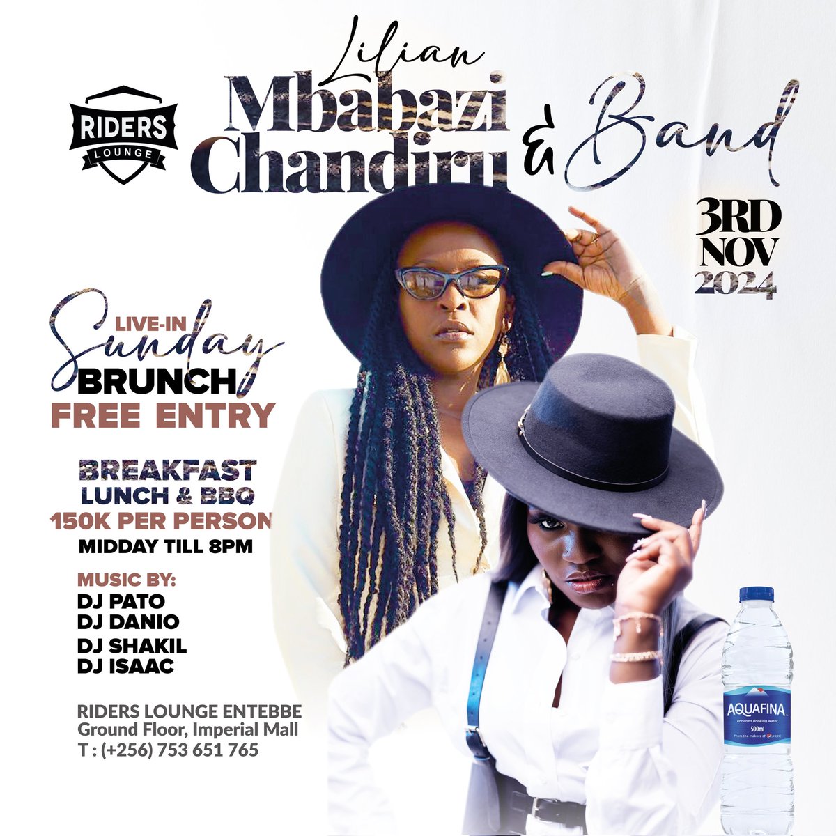 Save the Date. Get ready for an evening of great vocals and real entertainment with <a href="/JackieChandiru/">Jackie Chandiru</a> <a href="/lmbabazi/">Lilian Mbabazi</a>