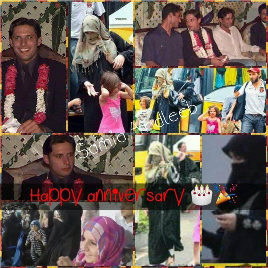 SamiaAndleeb's tweet photo. Happy wedding anniversary lala and bhabhi @SAfridiOfficial @nsaafridi https://t.co/jqFMa3Alwu