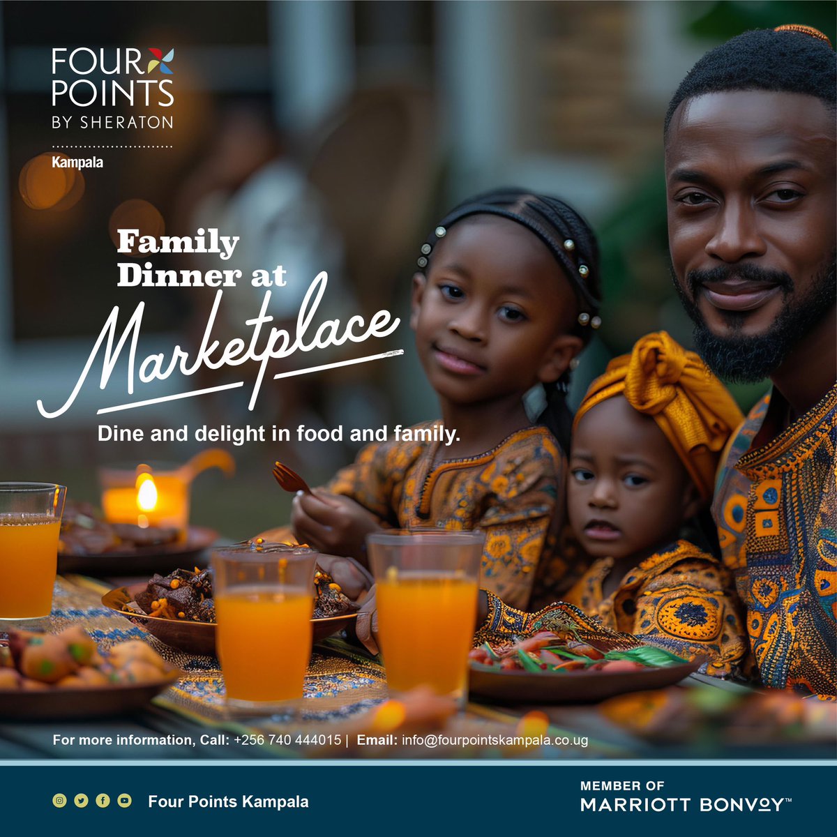FPkampala's tweet image. Love is the main ingredient for all family dinners at the Marketplace.

#Fourpointskampala #fourpoints #familydinner #themarketplace