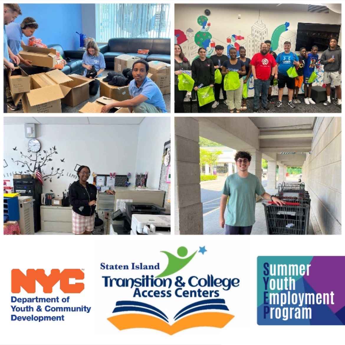 Supporting students' transition from high school to college and career readiness is such beautiful work. We worked with some amazing students for SYEP and got to continue that work with <a href="/NYCYouth/">NYC Youth & Comm.</a> Work, Learn, Grow program. #collegecredit #jobs
