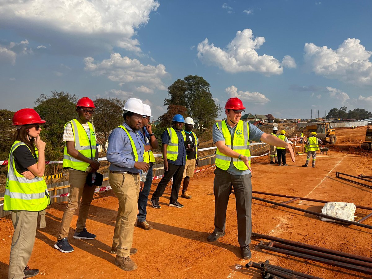 The One Stop Border Post in Nakonde will reduce truck clearance times from over 64 hours to under 10 hours. It was a pleasure to break the ground with Hon Min for Infrastructure (and I got to operate the digger!)