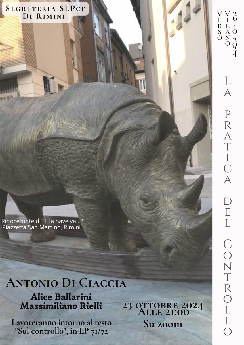 in preparazione a QdS SLPcf « La pratica del controllo » , un appuntamento online
per iscrizione

us06web.zoom.us/meeting/regist…