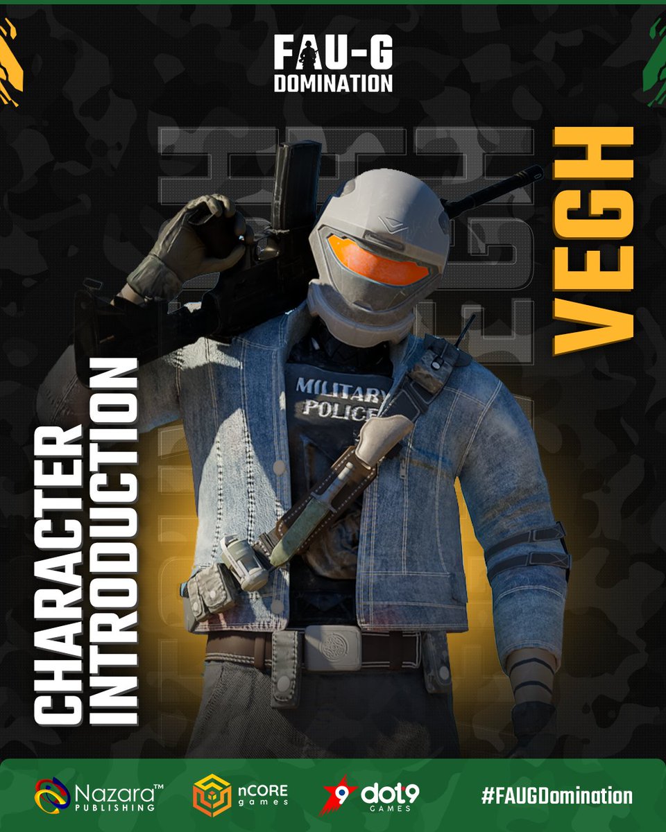 FAUGDomination's tweet photo. What do soldiers and professional bike racers have in common? They never forget to wear their helmets on duty. 🪖
Vegh takes his safety seriously and so should all you FAU-G: Domination fans! 👊
#Vegh #FAUG #FAUGDomination #FAUGGame #MadeInIndia https://t.co/If0gDquJvX