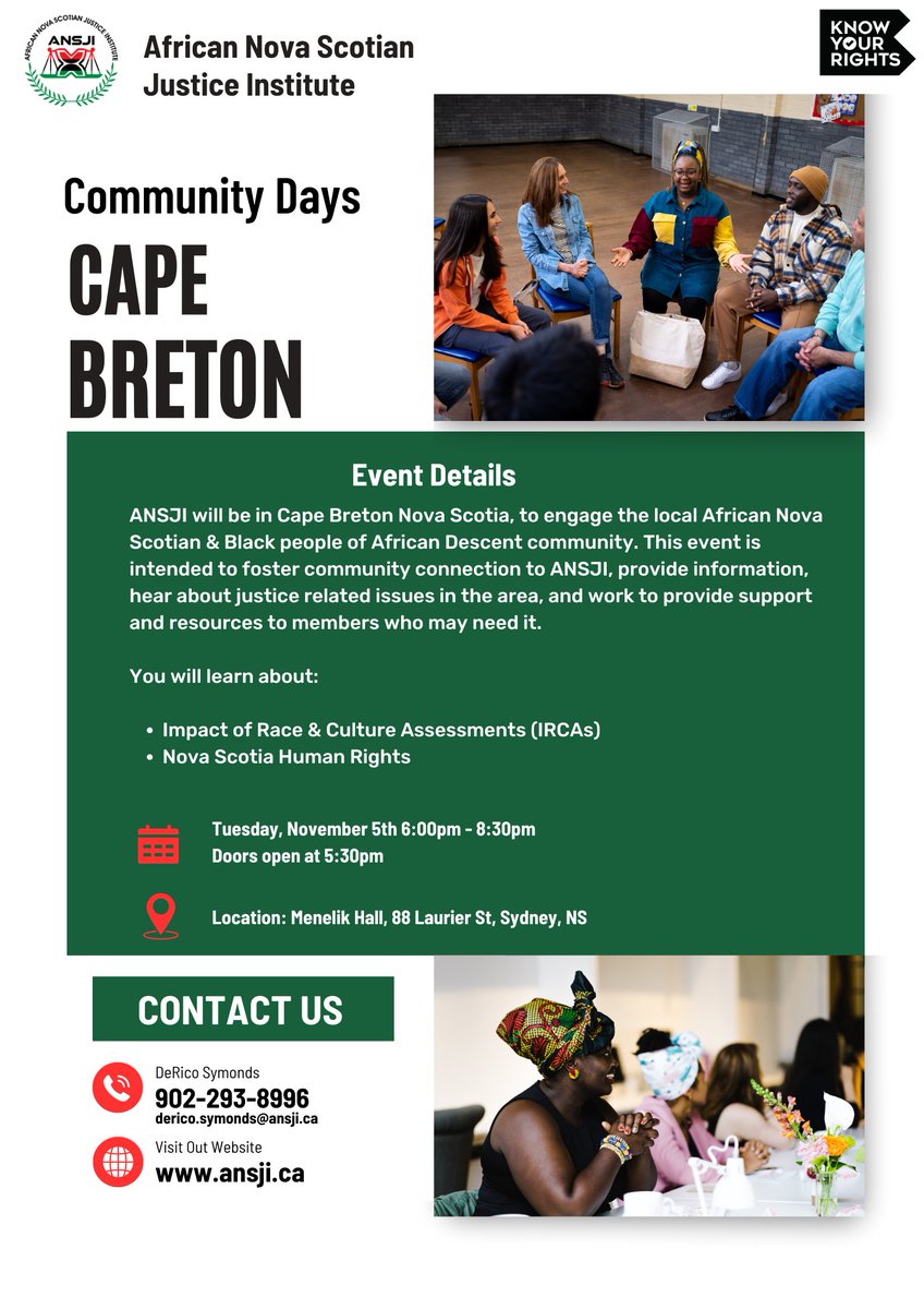 This event is intended to foster community connection to ANSJI, provide information, hear about justice-related issues in the area, and work to provide support and resources to members who may need them.

Tuesday, November 5th, 6:00 pm - 8:30 pm

Doors open at 5:30 pm