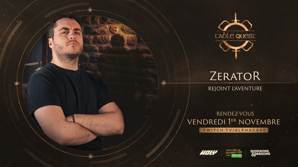 Il a marqué les esprits avec Zelath à la saison précédente...

<a href="/ZeratoR/">ZeratoR</a> prendra part à cette nouvelle aventure avec son personnage [INSERT NAME]. 🛡️