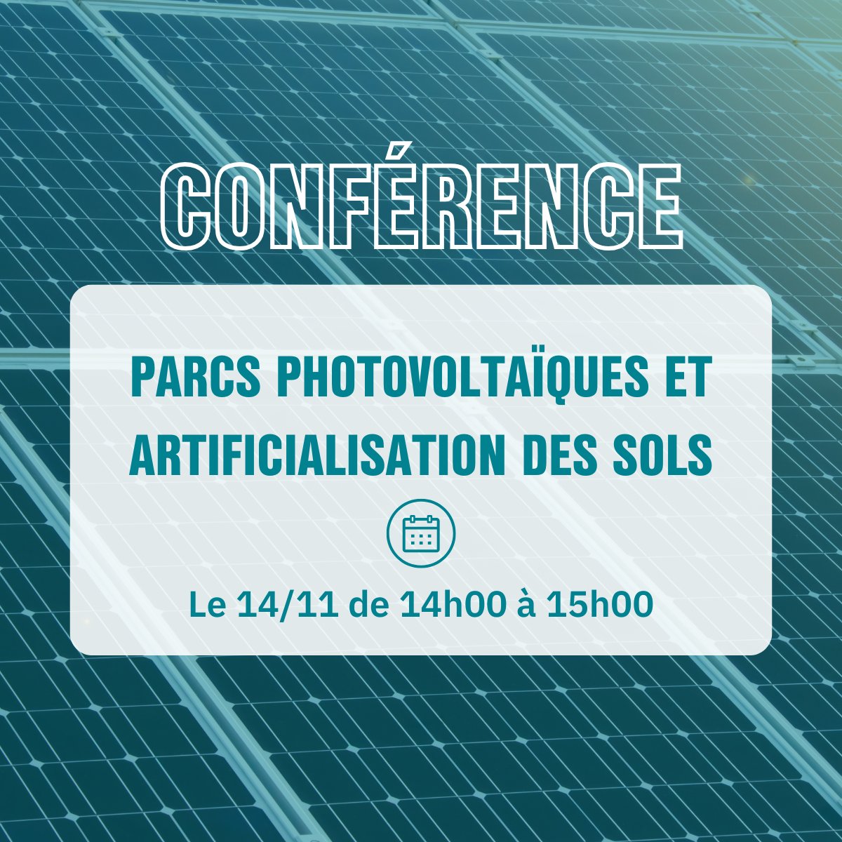 [Conférence] Parcs #photovoltaïques et artificialisation des sols ☀️🗺️
Dans le cadre de l'objectif zéro artificialisation nette (#ZAN), l'IGN dresse une nouvelle base de données cartographique spécifique aux installations photovoltaïques. Cette nouvelle base de données servira au