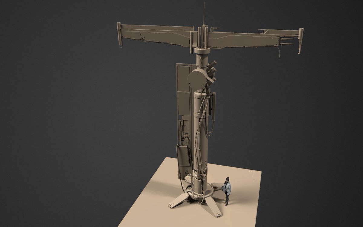 HebronPpg's tweet photo. A #WIP / progress from my earlier post. A near future/ cyberpunk, abandoned access point. #3dcoat render here.
Let me know what do you think?
#accesspoint #conceptart #props #cyperpunk https://t.co/5fgi8UHueB
