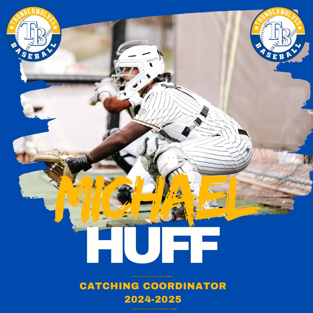 TwolvesBase's tweet photo. Help us welcome back alum Michael Huff!!He will serve as our Catching Coordinator 🔵🟡

2-year Scout catcher committed to Western Michigan out of high school and now attends D’Youville University! https://t.co/iaUs4wMmak