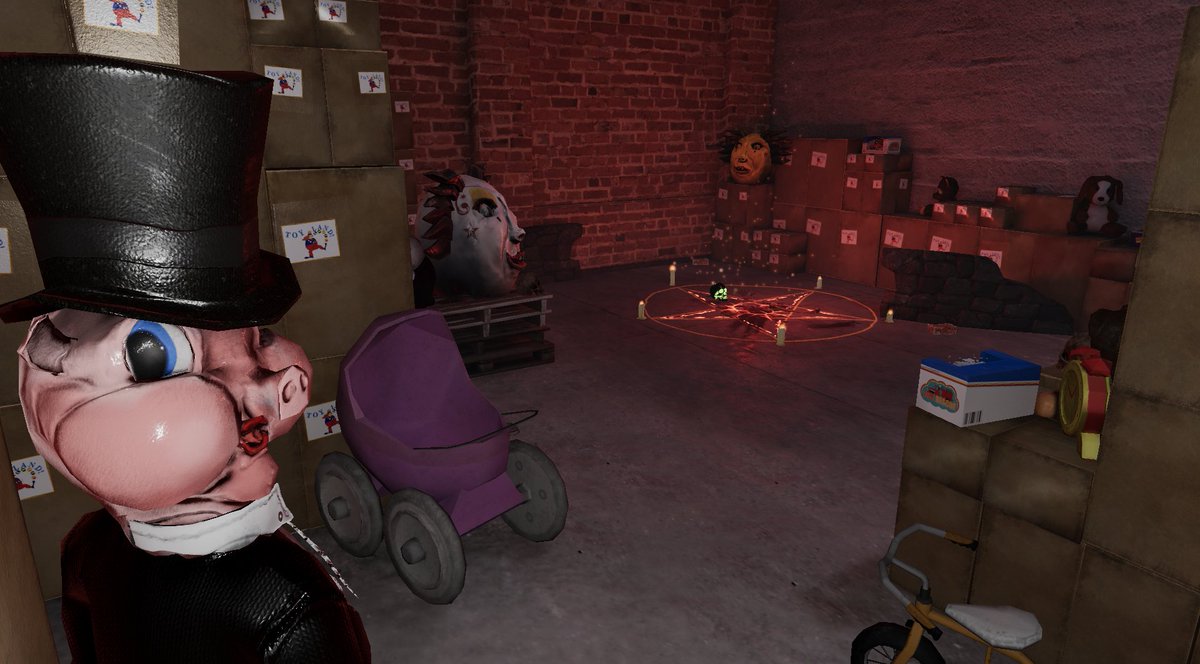 PuppetMasterTG's tweet image. Enter the eerie Arcadia Toy Warehouse from the movie DEMONIC TOYS! Unlock spooky skins and enjoy *Triple XP* in all multiplayer modes from 10/18 to 11/10!
@fullmoonhorror 
#puppetmaster #puppetmastergame #puppetmasterthegame #demonictoys #horrorgame #halloween