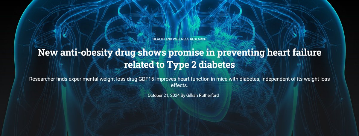 UAlberta Pharmacy (@ualberta_pharm) on Twitter photo New anti-obesity drug shows promise in preventing heart failure related to Type 2 diabetes.
John Ussher finds experimental weight loss drug GDF15 improves heart function in mice with diabetes, independent of its weight loss effects.
<a href="/JussherLab/">John R. Ussher</a>
ualberta.ca/en/folio/2024/… New anti-obesity drug shows promise in preventing heart failure related to Type 2 diabetes.
John Ussher finds experimental weight loss drug GDF15 improves heart function in mice with diabetes, independent of its weight loss effects.
<a href="/JussherLab/">John R. Ussher</a>
ualberta.ca/en/folio/2024/…