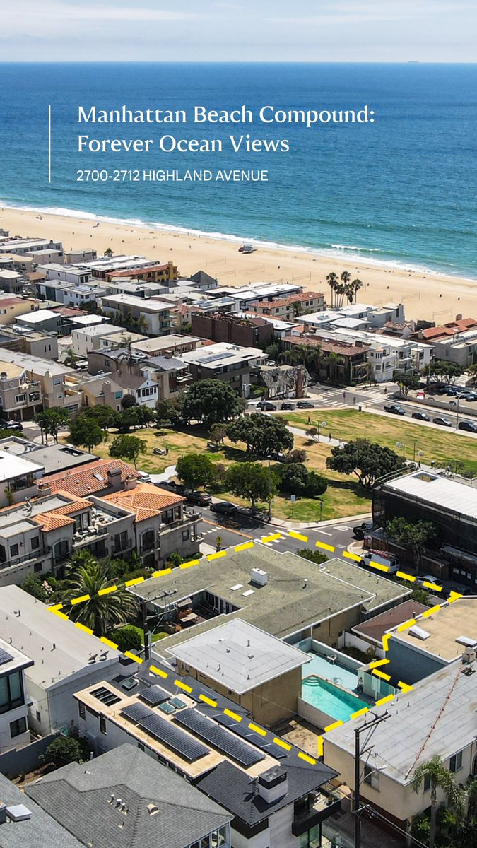 SalzmanTeam's tweet photo. Manhattan Beach Compound on 3.5 lots.

Immense potential for visionary real estate endeavors. 2700-2712 Highland Avenue, Manhattan Beach.

#luxuryrealestate #beachlife #oceanview #familycompound #redevelopment #renovation https://t.co/aYhAA8xb3j