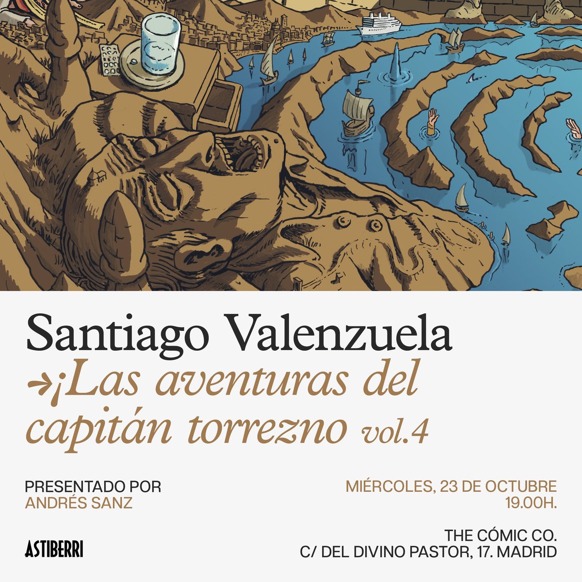 Os recordamos que esto es este miércoles!!!
Donde? En la librería, Calle Divino Pastor 17
Cuando? El miércoles 23 de octubre, a las 19h.
Por qué? Porque nos apetece mucho!!!
Estará presentando Andrés Sanz (La Piscina Cómics), y Santiago Valenzuela firmará ejemplares!!!