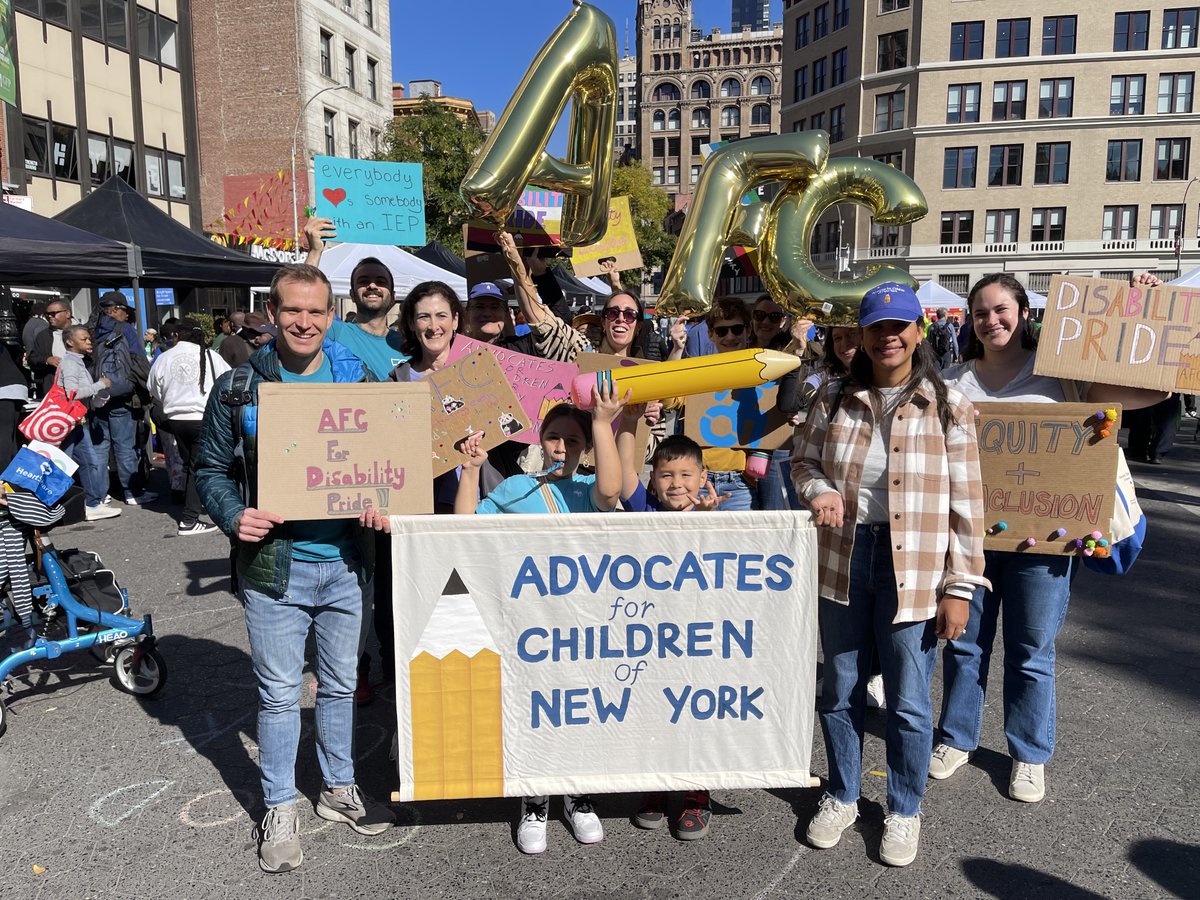 AFCNewYork's tweet photo. What a great day, celebrating the 2024 #DisabilityPrideParade with so many New Yorkers, advocates, and partners! 

A HUGE thank you to the organizers, and to everyone who came out to march, scoot, and roll down Broadway in celebration of equity, inclusion, and #disabilitypride https://t.co/TGu3tem1oS