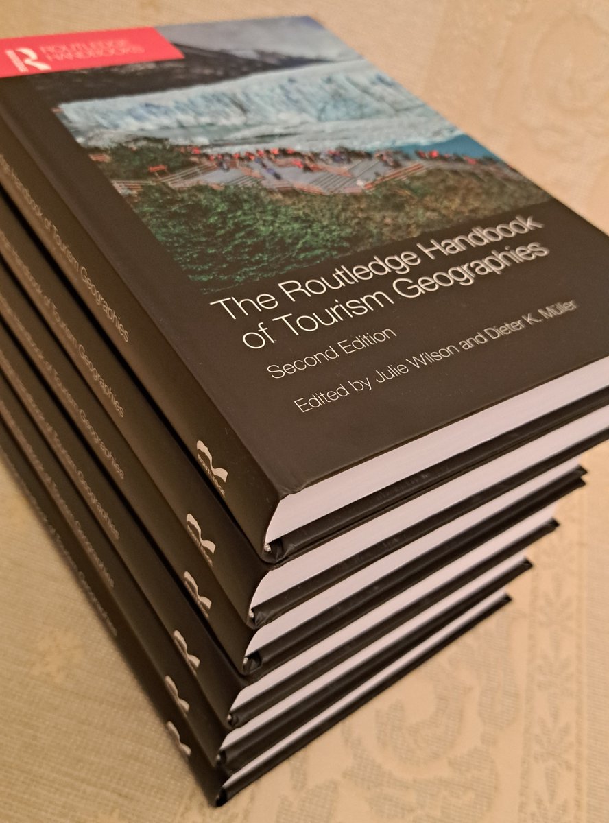 The 2nd edition of the Routledge Handbook of Tourism Geographies is finally here! 
Many thanks to our fantastic chapter contributors, to <a href="/jmcheer1/">J.M. Cheer</a> for the foreword and to my brilliant co-editor, Dieter K. Müller. 
lnkd.in/dQpC5Ye8
@igutourism <a href="/TourismJournal/">Tourism Geographies</a> <a href="/RoutledgeGPU/">Routledge Geog&Built</a>