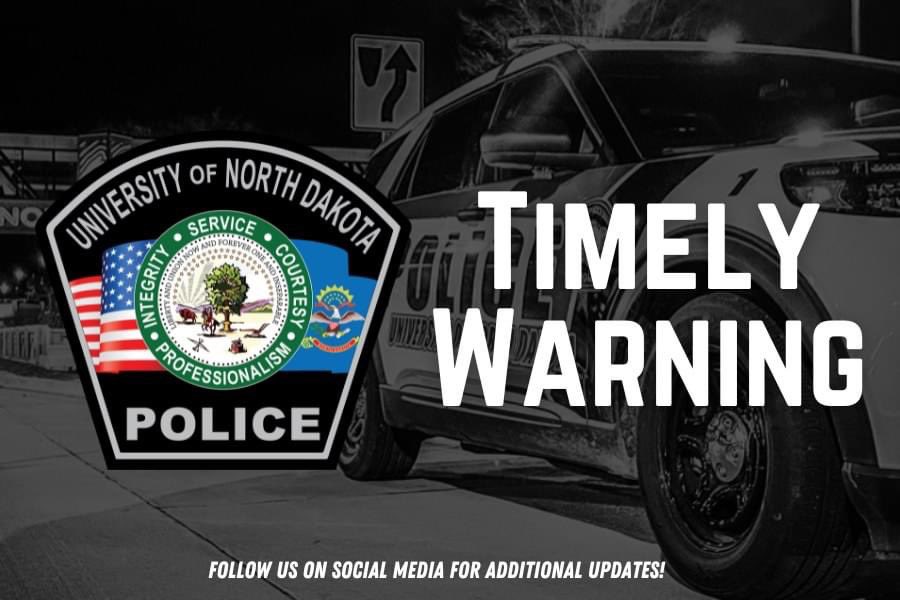 UND TIMELY WARNING - Motor Vehicle Theft – 19 OCT 2024

On Saturday, Oct. 19, the UND Police Department received another report of two electric scooters stolen from UND main campus property. Check your UND Email for further information.