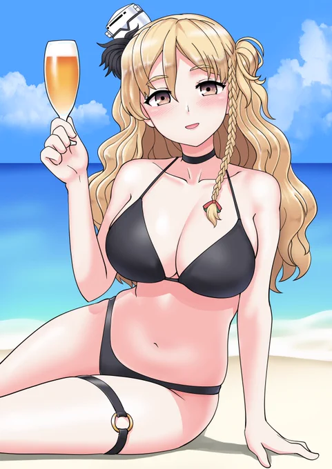 ザラグラビア合同に寄稿させていただいたザラ姉さま!……と、対になっているポーラグラビア合同のポーラもせっかくなので並べました!!! 