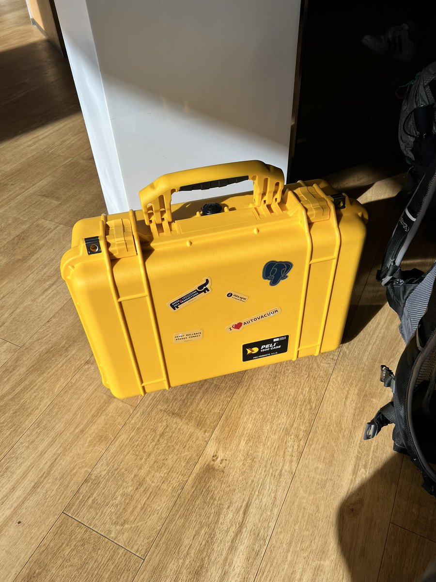 the_hydrobiont's tweet image. FRA airport security was so curious why i bring computer with @PostgreSQL and @pgBackRest on board, that the totally forget about blue furry elephant suit! @pgconfeu #postgresfriends