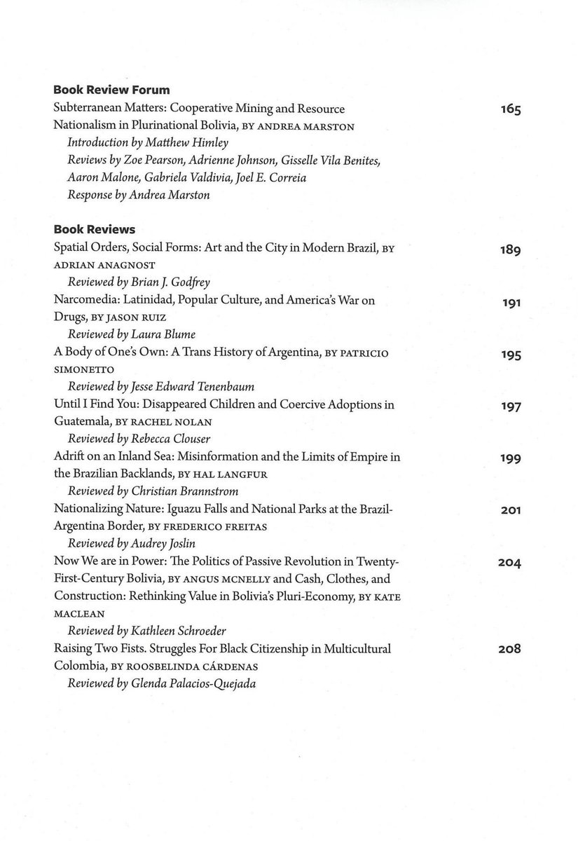 CLAG Geography (@claggeography) on Twitter photo đ NEW ISSUE of Journal of Latin American Geography đ
We are pleased to share the table of contents of the new <a href="/JLatAmGeog/">Journal of Latin American Geography</a> issue 23(2).
muse.jhu.edu/issue/53341
Please download and read as downloads support our <a href="/CLAGGeography/">CLAG Geography</a> student fieldwork and conference travel awards! đ NEW ISSUE of Journal of Latin American Geography đ
We are pleased to share the table of contents of the new <a href="/JLatAmGeog/">Journal of Latin American Geography</a> issue 23(2).
muse.jhu.edu/issue/53341
Please download and read as downloads support our <a href="/CLAGGeography/">CLAG Geography</a> student fieldwork and conference travel awards!