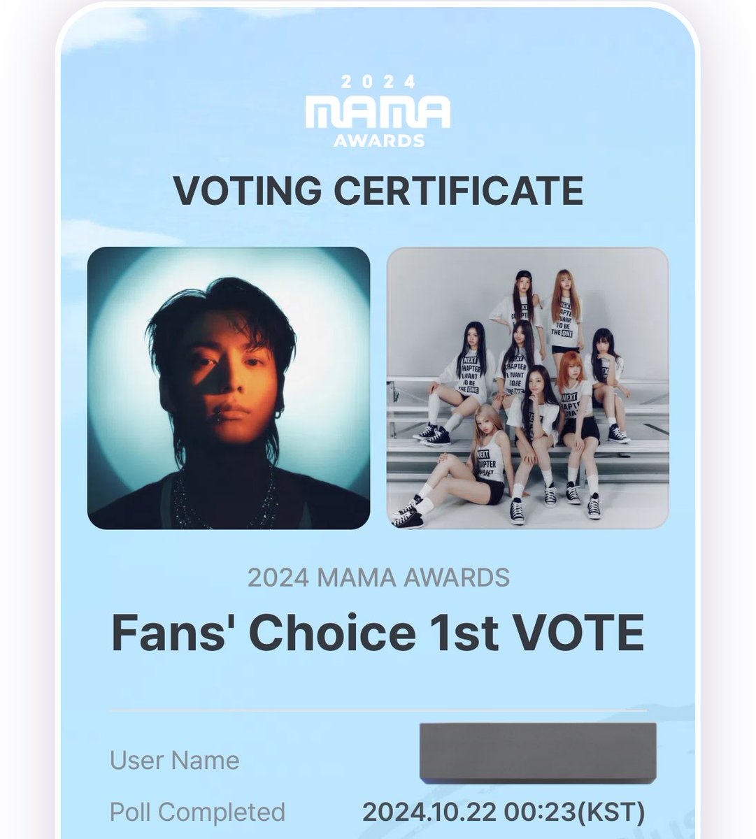 _Jungkook_UK's tweet photo. I vote for #jungkook at #2024MAMAVOTE https://t.co/5nEDt4IXwB