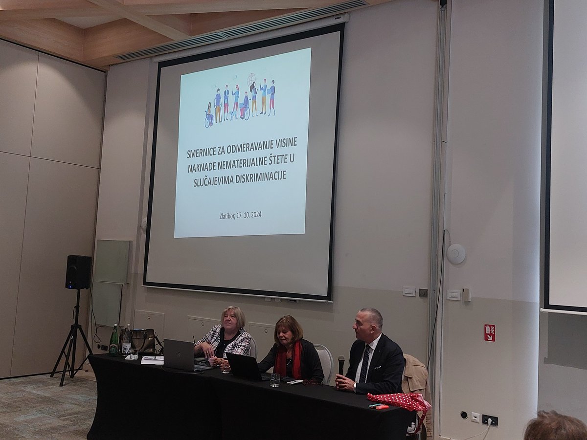 <a href="/PravosudnaRS/">Правосудна академија Републике Србије</a> - 21.10.2024. Na Zlatiboru, održana je
Radionica na temu: „Naknada nematerijalne štete u slučajevima diskriminacije – prezentacija Smernica za sudije“ 
Detaljnije na: shorturl.at/A2Okx
<a href="/OSCE/">OSCE</a> <a href="/EU_Commission/">European Commission</a>  #diskriminacija #court