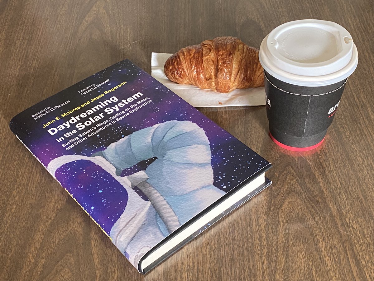 ArcticSaxifrage's tweet photo. A coffee, a croissant and a good book - the perfect combination. @mitpress @jesserogerson https://t.co/pfMBeIEkJR