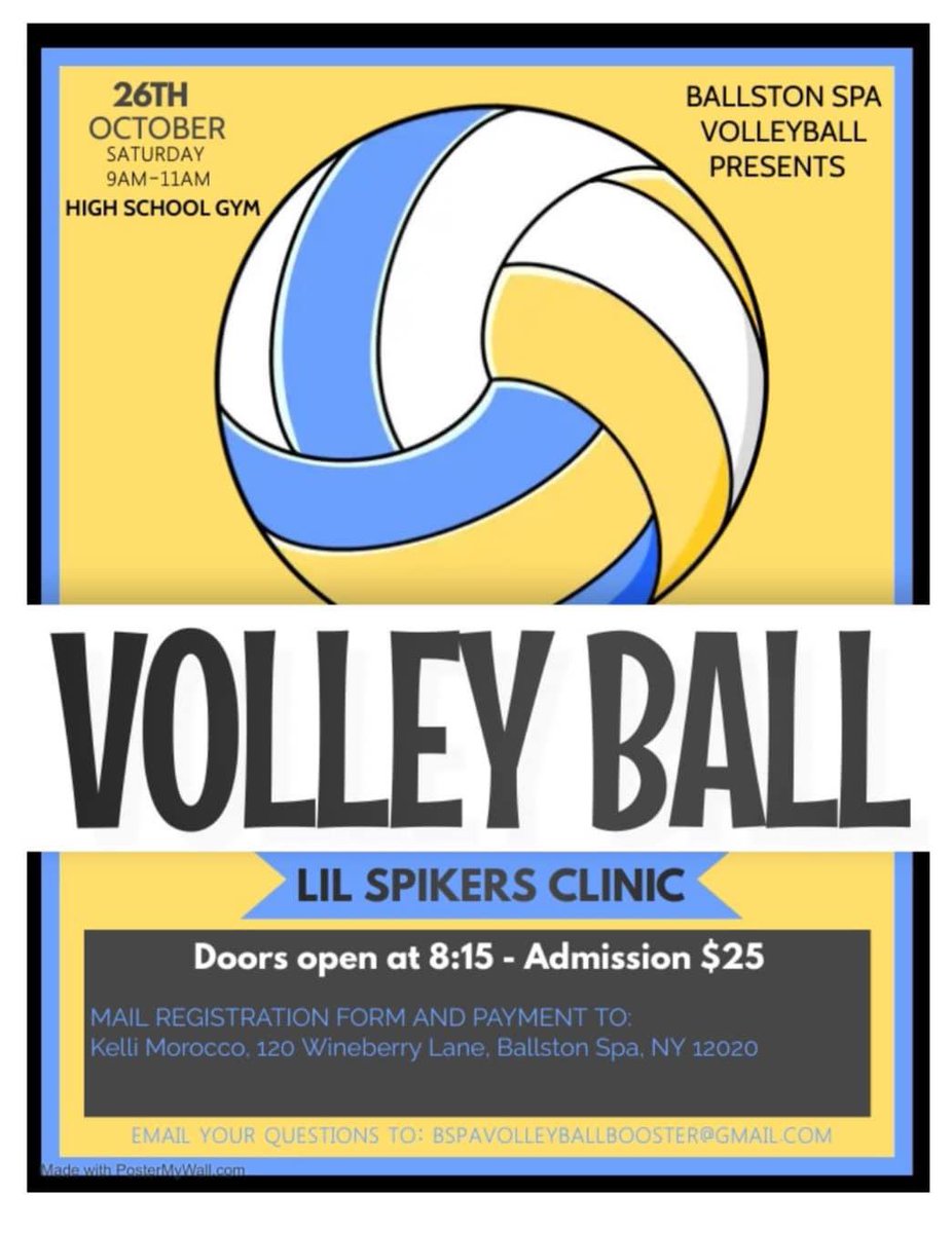 bspavolley's tweet photo. Lil Spikers clinic this Saturday! https://t.co/OoFtsdYX0M