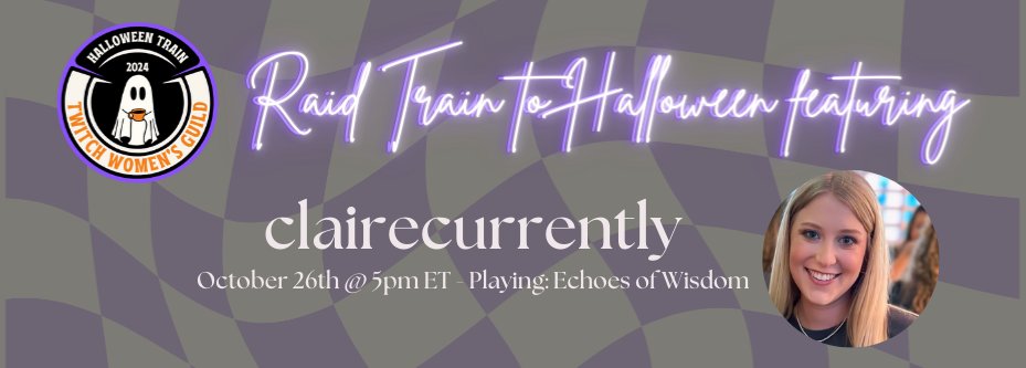 This Saturday I am participating in the TWG Halloween Raid Train!! I'll be starting Echoes of Wisdom (playing as zelda dressed as zelda ya know). 

10/26, 5pm ET see ya there!!