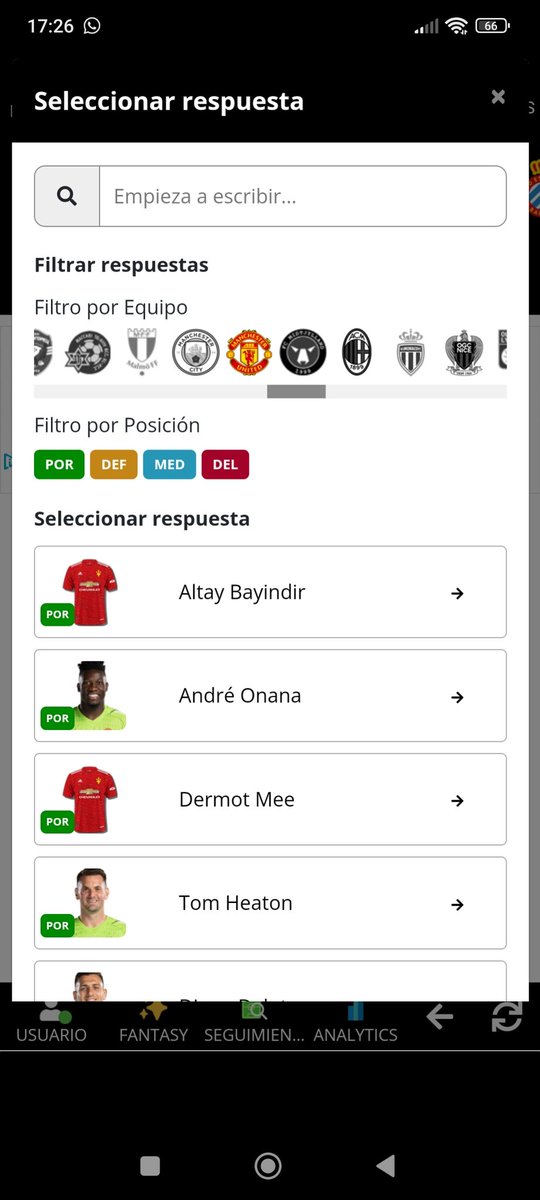 pepfresh's tweet photo. @futbol_fantasy Muy buenas. Para el reto del Prodigio de Funchal entiendo que no puntúan los goles del United (sólo Champions en esta jornada), pero me hace dudar que aparezca el Manchester en el buscador... Podrías confirmarlo...? Gracias! https://t.co/9yZhDvpiRg