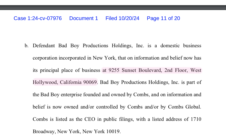 ghoulia's tweet photo. Wake up, Lou Taylor! Tri Star Sports & Entertainment's west coast address is prominently featured in the newest crop of Diddy lawsuits. CORAM DEO!
#loumtaylor #tristareastandwest #businessmanagement #businessmanager #therightpeople #therightplace #therightplan https://t.co/Nt7ut29qoK
