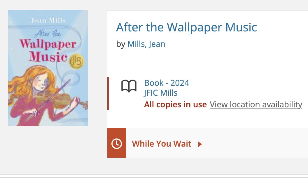 Jean Mills (@jeanmillswriter) on Twitter photo It's Ontario Public Library Week. <a href="/LibrarianshipCA/">Librarianship.ca</a> #LibrariesForLife
I write books for kids. This one just published. It was on hold for weeks before it even released...
No wonder I (and my #kidlit colleagues) love libraries! ⤵️⤵️⤵️ It's Ontario Public Library Week. <a href="/LibrarianshipCA/">Librarianship.ca</a> #LibrariesForLife
I write books for kids. This one just published. It was on hold for weeks before it even released...
No wonder I (and my #kidlit colleagues) love libraries! ⤵️⤵️⤵️