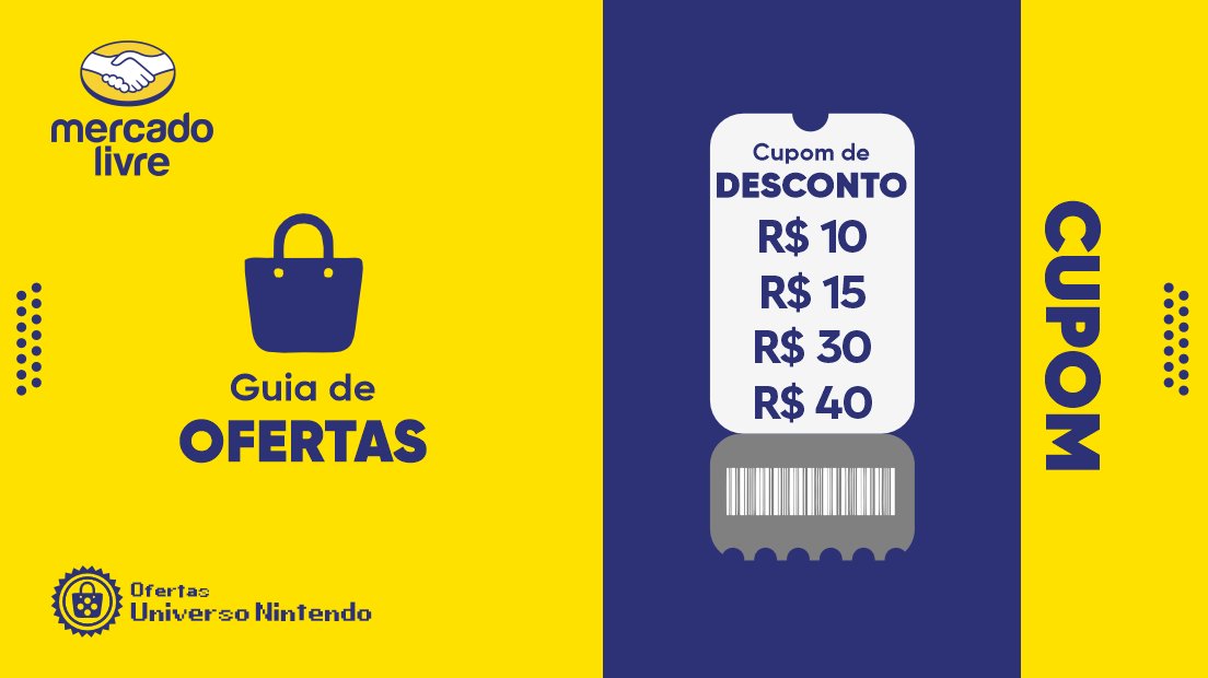 ShopUNintendo's tweet photo. ➤ Cupons de Desconto MERCADO LIVRE

• R$ 10 em R$ 99 – ACHOU10
• R$ 15 em R$ 149 – QUERO15
• R$ 30 em R$ 199 – HOJE30
• R$ 40 em R$ 299 – LEVOU40

• Lista de Jogos p/ Nintendo Switch
⛓ https://t.co/QhNSlxorWG https://t.co/o3gYdvziGk