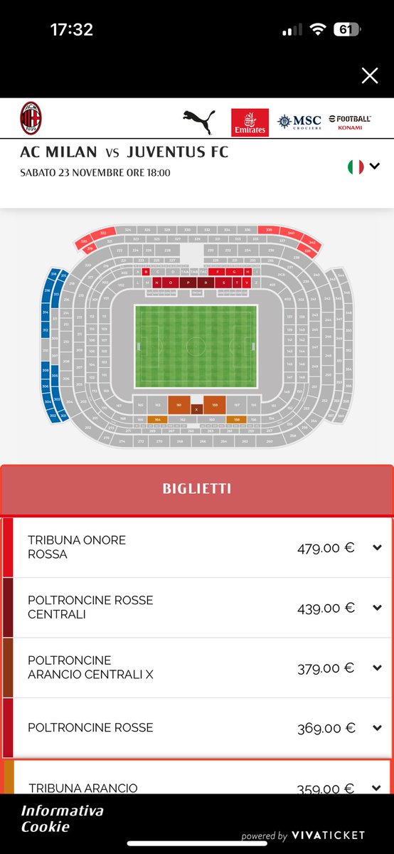Non ci crede nessuno che sia quasi tutto soldout pezzenti <a href="/acmilan/">AC Milan</a>