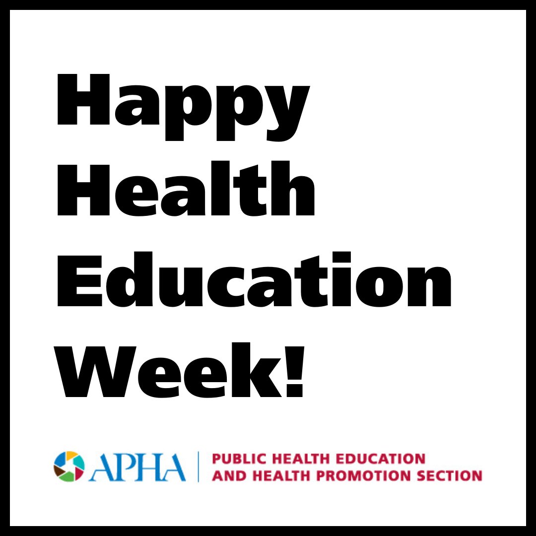 Public Hlth Ed & HP tweet media