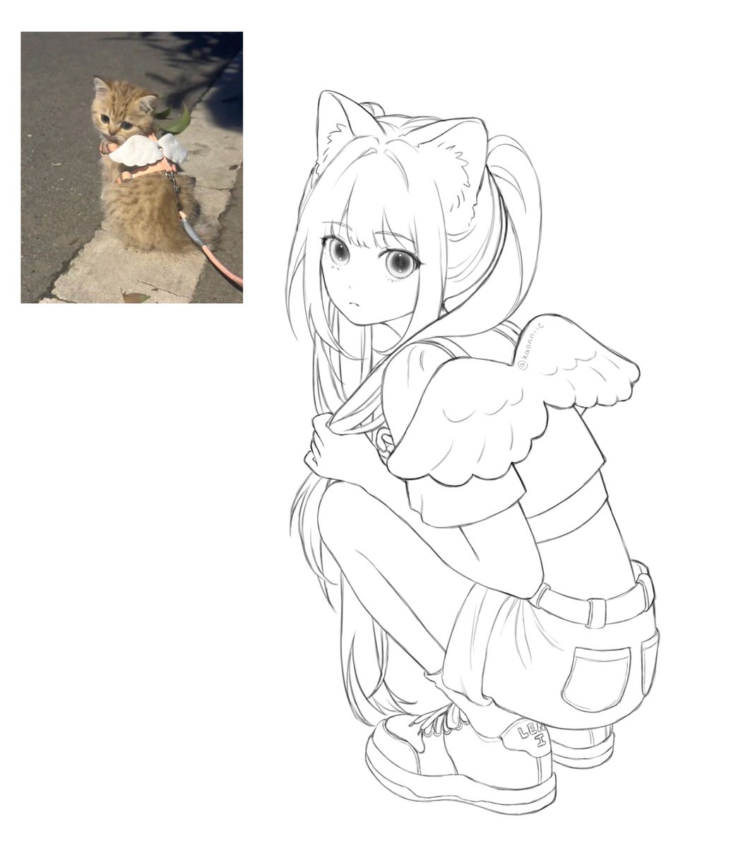 Old art,, I’ll be back soon I promise 
#illustration #cat #commissionopen #commission