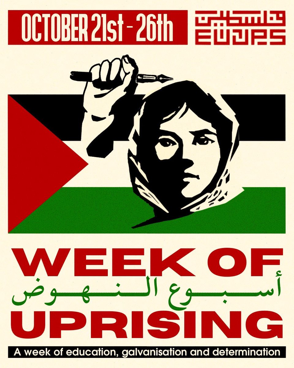 🇵🇸🖊️WE DECLARE A WEEK OF UPRISING. 

UoE continues to insist on its shameful complicity as the genocide accelerates.

We devote this week to education, galvanisation, and dedication as we mark our recommitment to the Palestinian cause and dedication for divestment.