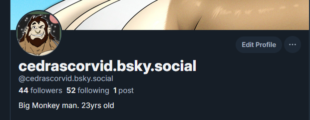 Heyo yall, going to mainly use bluesky now, so here is my profile @cedrascorvid.bsky.social