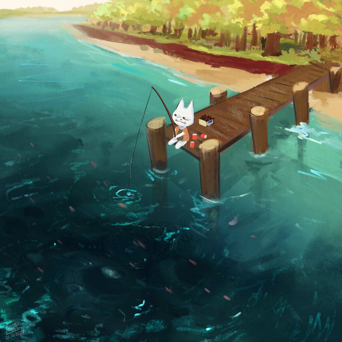 TomTCart's tweet image. Webfishing alone