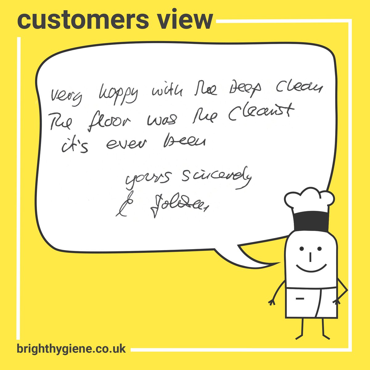 Bright_Hygiene's tweet image. “Very happy with the deep clean. The floor was the cleanest it’s ever been”

#Chef #UKchef #LondonChef #LondonRestaurants #LondonRestaurant #YesChef #Clean #CleanKitchen #Feedback #Kitchen