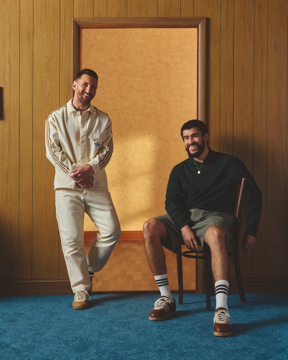 brfootball's tweet image. Leo Messi and Bad Bunny launch a collab of adidas F50s and Gazelles ✨