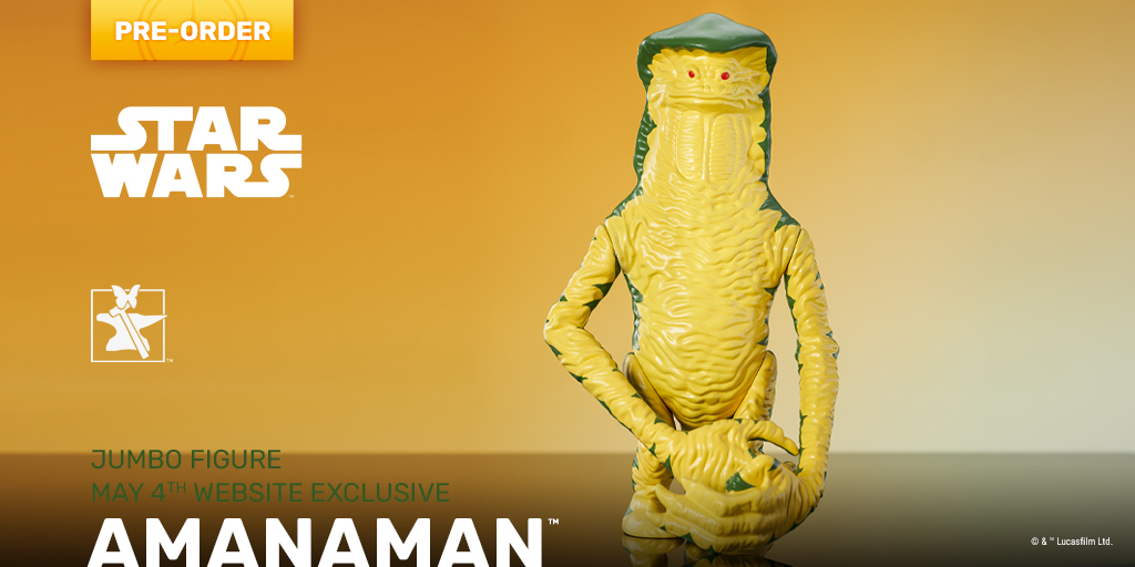 GentleGiantLTD's tweet photo. Featuring 4 points of articulation and a replica skull covered staff, the STAR WARS: RETURN OF THE JEDI™ - Amanaman™ Jumbo Figure - Website Exclusive is open to pre-order at https://t.co/rcpOjCDvsh
#StarWars #Amanaman #JumboFigure https://t.co/5jETzIiwNy