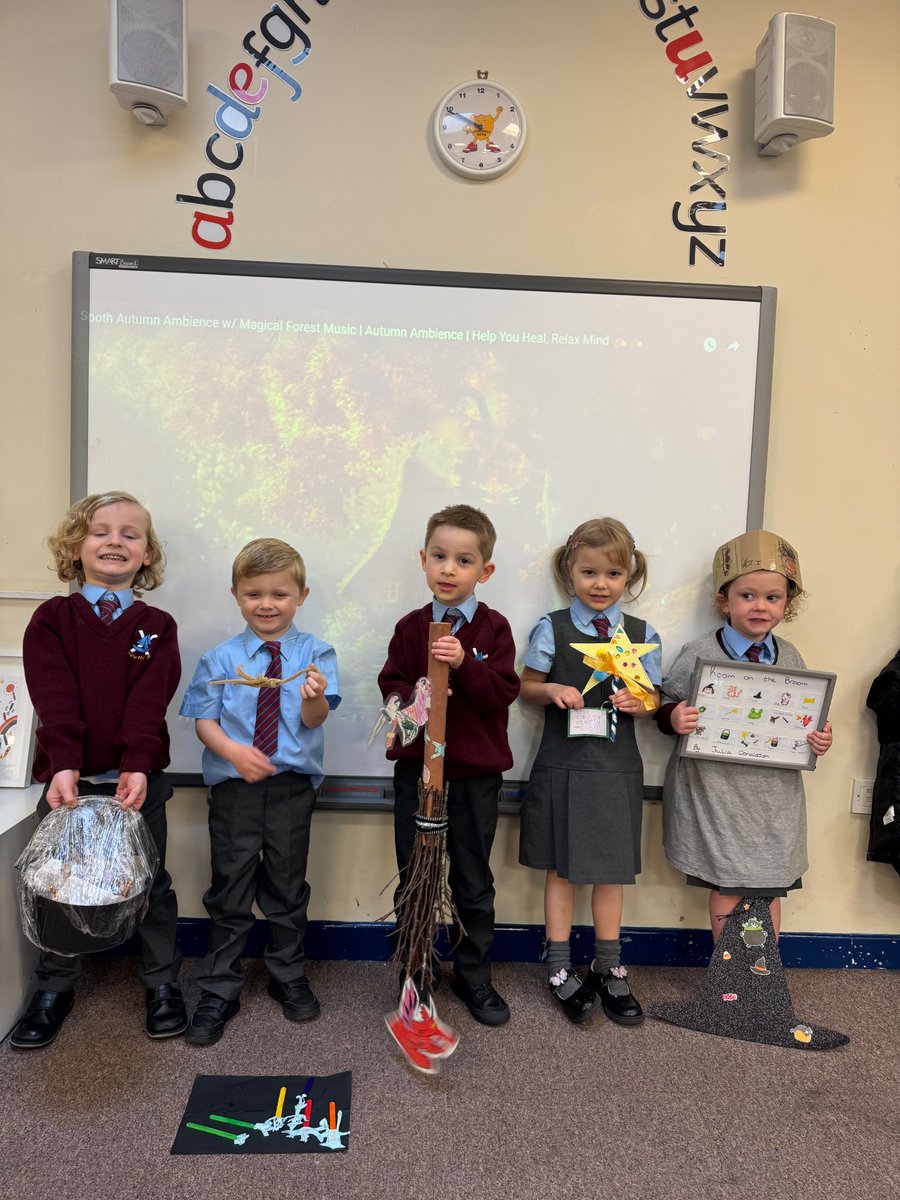 St_Andrew_Apost's tweet photo. Wow, Reception!🌟🙌🏼 Another weekend of superb home learning efforts, linked to our story of the week… ‘Room on the Broom’ 🧙🧹📖✨ #SuccessfulSATA #SuccessfulHomeLearning #SuccessfulTapestryTalkTime https://t.co/456LP2fgFM