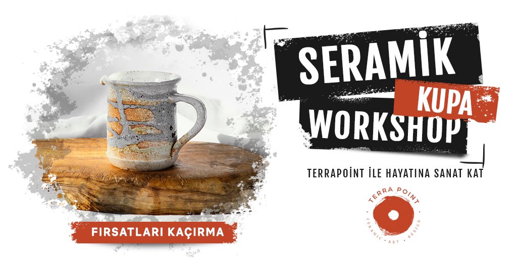 terrapointart's tweet photo. 🎨 Seramik Kupa Atölyesi ile kendi sanat eserlerinizi tasarlayın! Yaratıcılığınızı ortaya çıkarın. 🖌️ #SeramikBoyama #Sanat #Yaratıcılık #ElYapımı #TerraPoint https://t.co/hqslD9uKNL