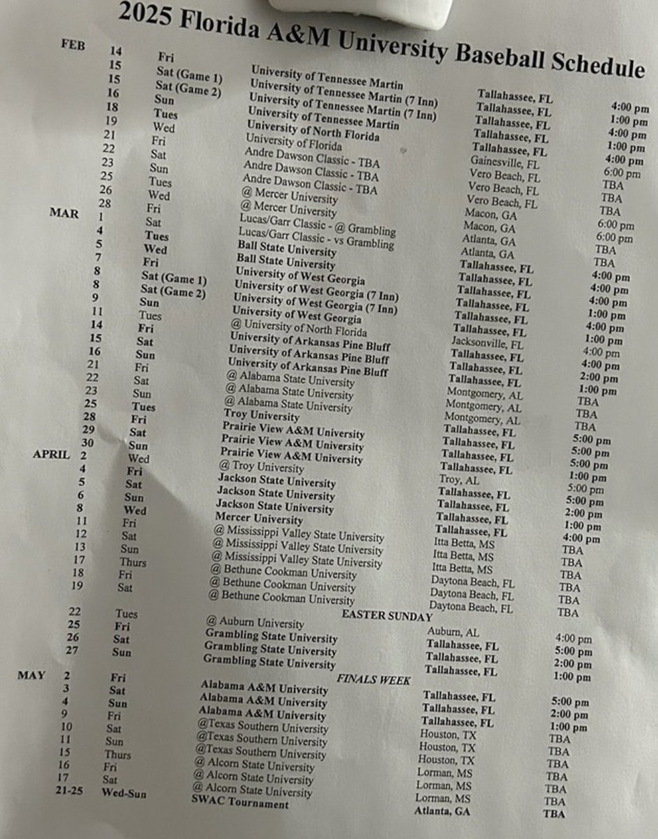 15thkid's tweet photo. Hot off the press is Roan’s baseball schedule. It includes games against some of the top D1 baseball programs in the country. https://t.co/FfTnfglTE3