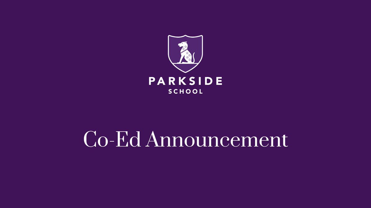 We are delighted to announce that from September 2025 we are intending to extend our co-education from the Nursery into Pre-Prep. For more information about our plans, and how to apply, please visit: parkside-school.co.uk/2240/co-ed-ann…