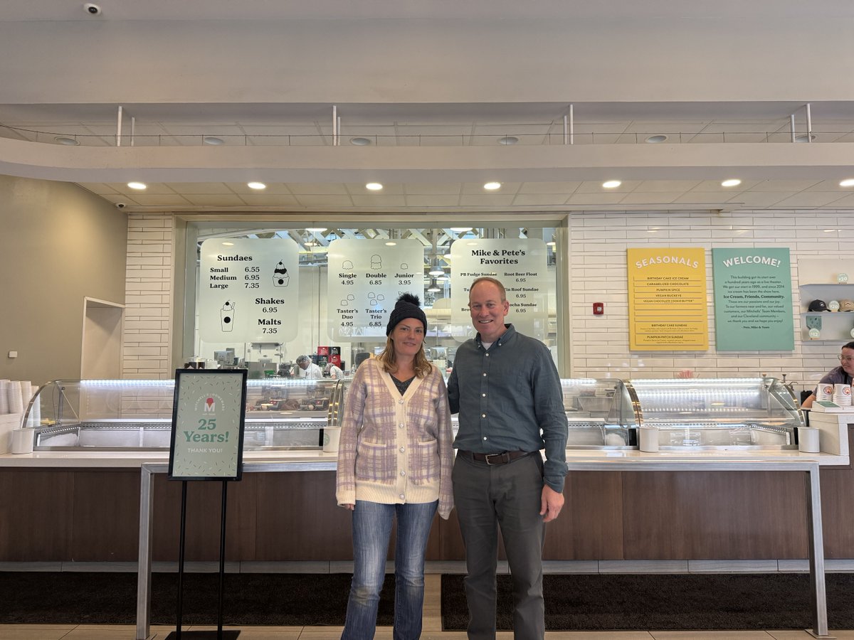OhioEPA's tweet photo. 🍦 The art of the trade, how the #icecream gets made 🍦 
Thanks, @MitchellsCleve for showing Dir. Vogel around! 
The Northeast #Ohio business, started by two brothers, is celebrating its #silveranniversary this year! 
#OhioTheHeartOfItAll https://t.co/Enz2gKTwi5
